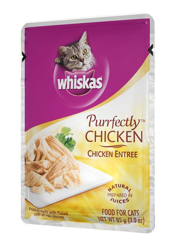 

Whiskas Purrfectly Chicken Entree Wet Cat Food, 85 grams