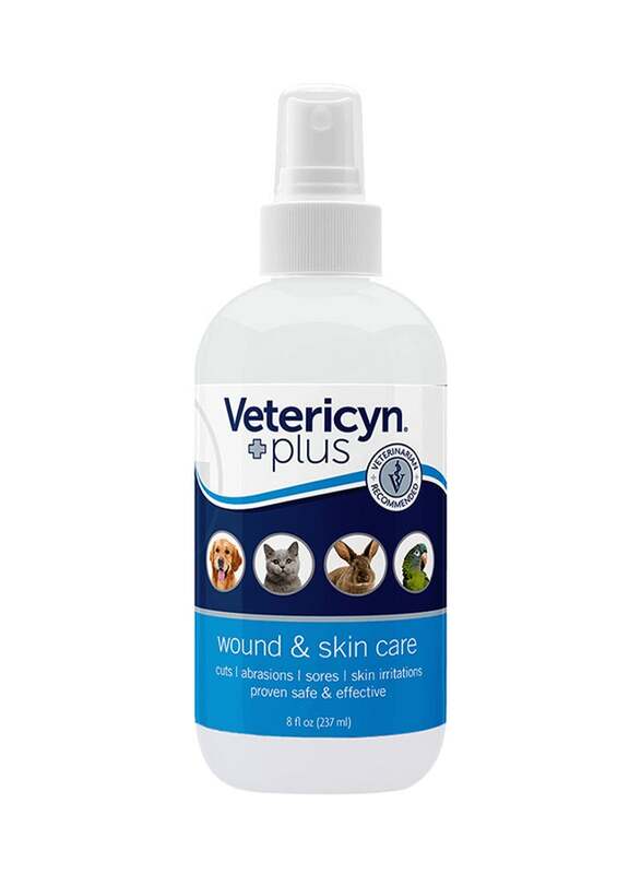 Vetericyn Plus Antimicrobial All Animal Wound & Skin Care, Multicolour, 237ml