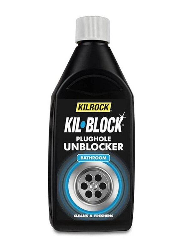 

Kilrock Kilblock Bathroom Plughole Unblocker, 500ml