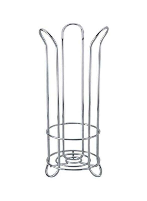 

Inter Design Toilet Paper Holder Stand, Silver