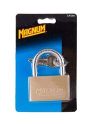 Master Lock 60mm Magnum Brass Padlock, Beige/Silver