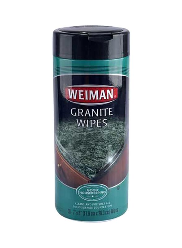 Weiman Granite Wipes, 30 Sheet, Blue