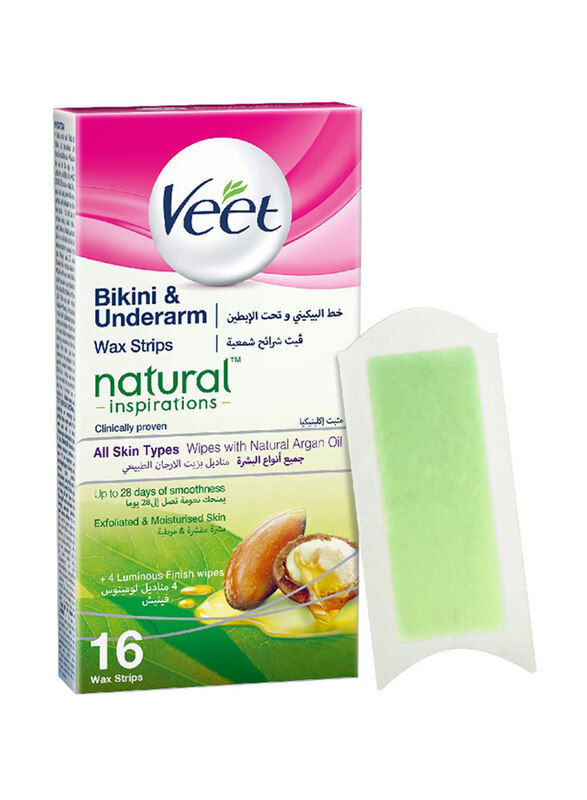 

Veet Bikini And Underarm Natural Wax Strips, 16 Pieces