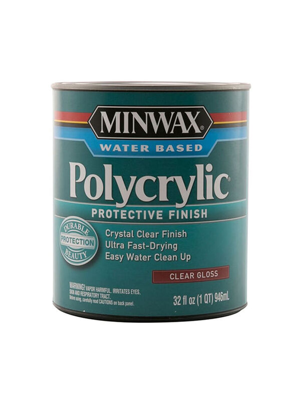 Minwax Polycrylic Protective Finish, 946ml, Clear Gloss