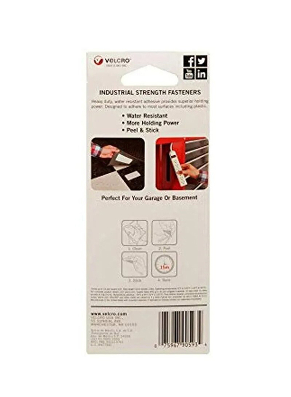 Velcro Industrial Strength Mounting Tape, Black
