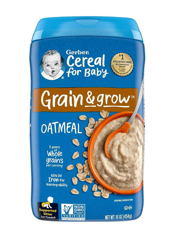 

Gerber Baby Cereal 1st Foods Grain & Grow Oatmeal, 454g