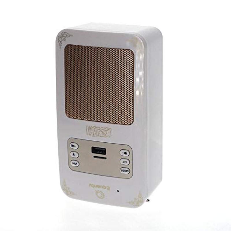 Crony High Voice Quality Quran Speaker with Wireless Contral, SQ-669, White