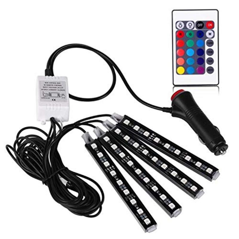 Hanma 12V 36 LED Interior Car Strips Light, Black