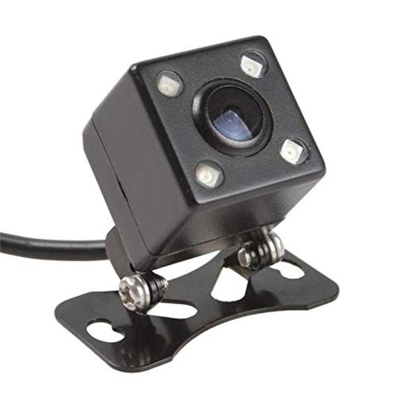 Car Universal Waterproof Rear View Camera with 4 Led Night Vision, Black