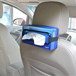 Car Sun Visor Tissue Box Holder, Black