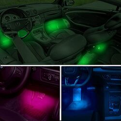 12V Car LED Strip Lights, 4 Pieces