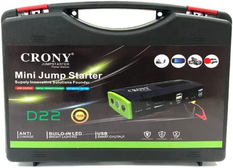 Crony Car Mini Emergency Battery Power Bank, Multicolour