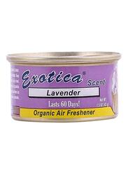Exotica 3 x 42g Lavender Organic Car Air Freshener, Purple