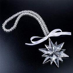 Crystal Star Necklace Car Hanging Ornament, Clear