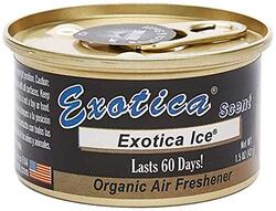 Exotica 10 x 42g Organic Ice Car Air Freshener, Black