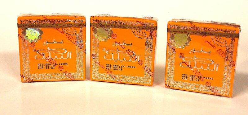 Nabeel Bakhoor Touch Me Incense, 3 x 40g, Orange