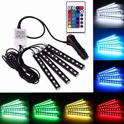 Hanma 12V 36 LED Interior Car Strips Light, Black