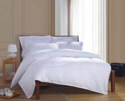 Solid Cotton Bed Sheets, King, White