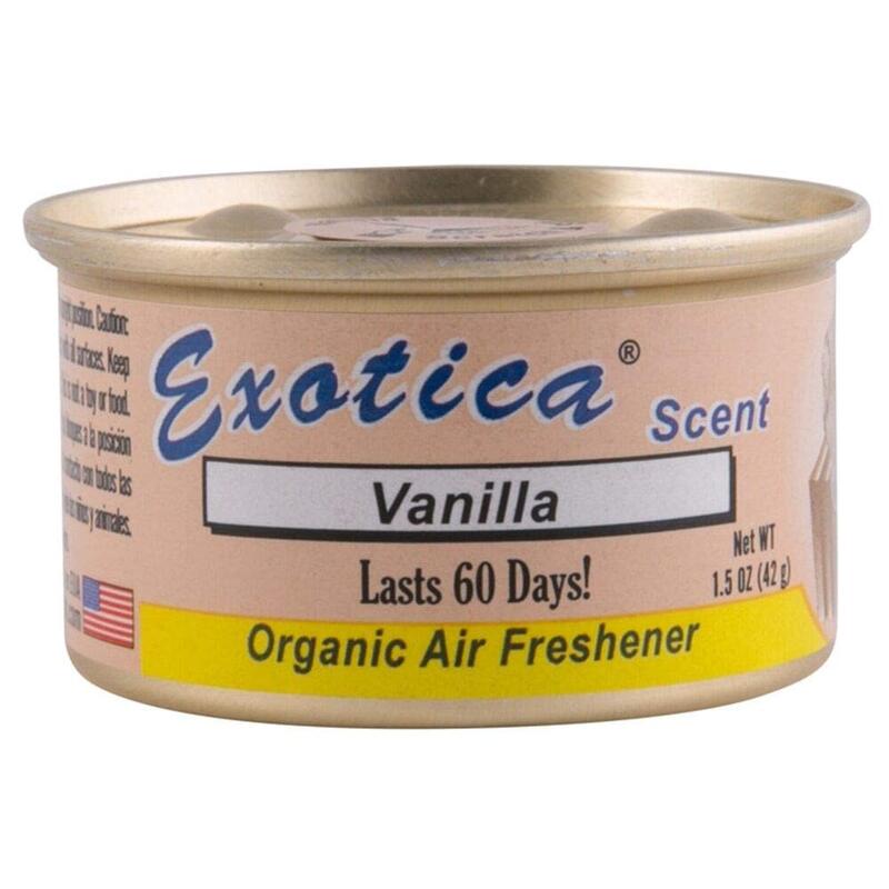 Exotica 4 x 42g Organic Vanilla Car Air Freshener, Beige