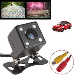 Car Universal Waterproof Rear View Camera with 4 Led Night Vision, Black