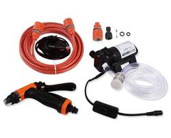 Car Wash Pump Portable High Pressure Self-Priming Quick Car Cleaning Water Pump Electrical Washer Kit, 12V, Multicolour