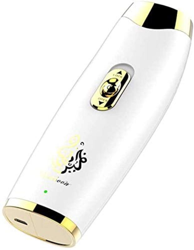 Zam New Portable Arabic Electric Bukhoor Incense Burner, White