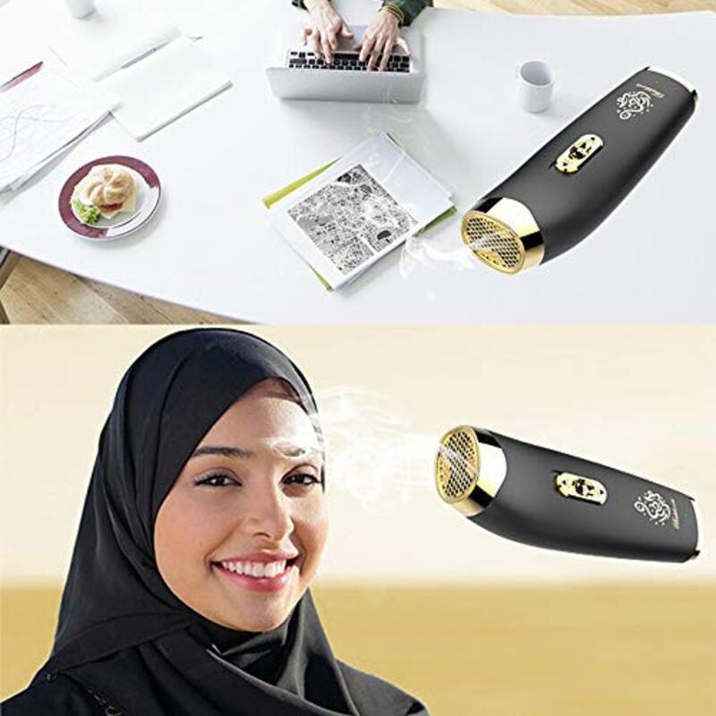 Crony 2019 New Portable Arabic Electric Bakhoor Incense Burner, Black