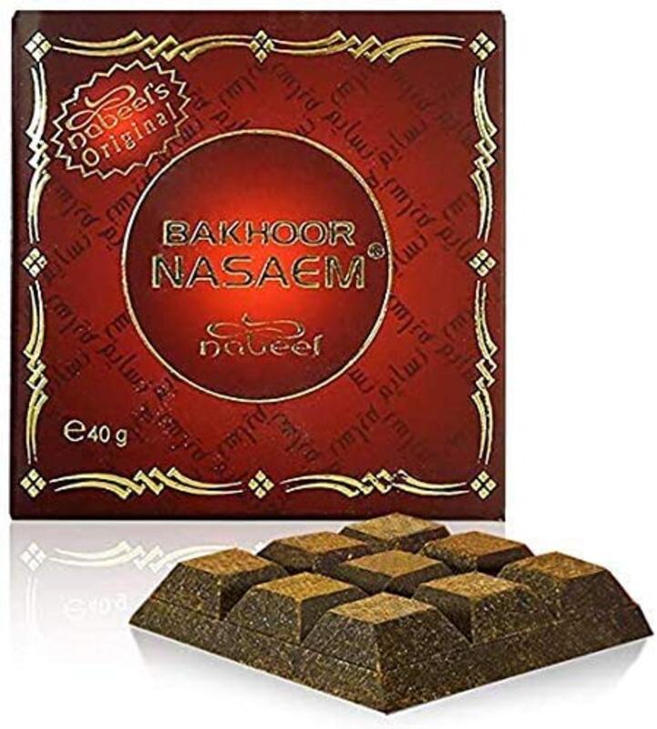 Nabeel Bakhoor Nasaem Incense, 40g, Brown