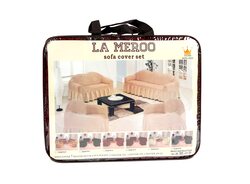La Meroo Spandex Non Slip Soft Sofa Cover Set, Maroon