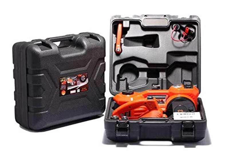 Tawa 3-in-1 Electric Jack and Air Pump with Impact Wrench, Black/Orange