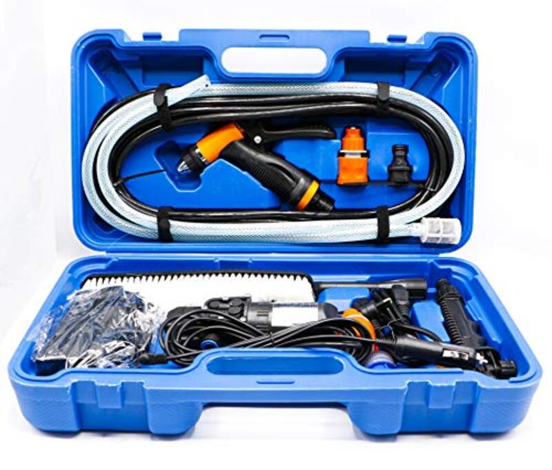 Fast Portable High Pressure Electric Washer Wash Kit, 12V, 100W, Multicolour