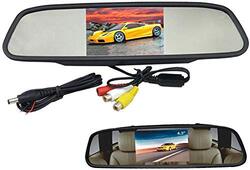 TFT LCD Car Rearview Monitor and Mirror, Black
