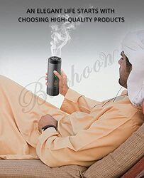 Crony B20 Upright Comb Electric Bakhoor Luxury Incense Burner, Black