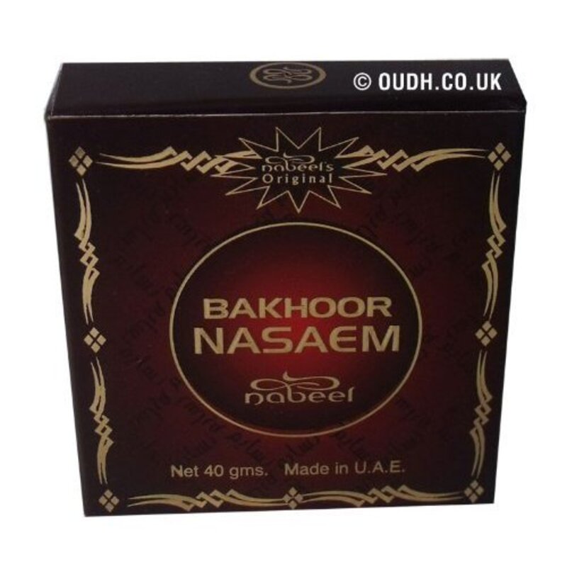 Nabeel Bakhoor Nasaem Incense, 40g, Red