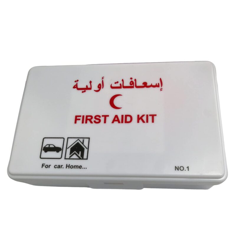 Portable Emergency Car First Aid Kit, White, 42 Pieces
