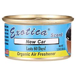 Exotica 42g Organic New Car Air Freshener, Light Blue