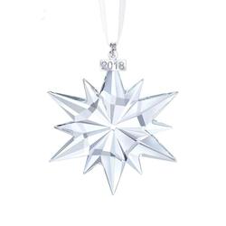 Key-Sunn Annual Edition 2018 Christmas Snowflake Interior Car Hanging Ornament, Transparent