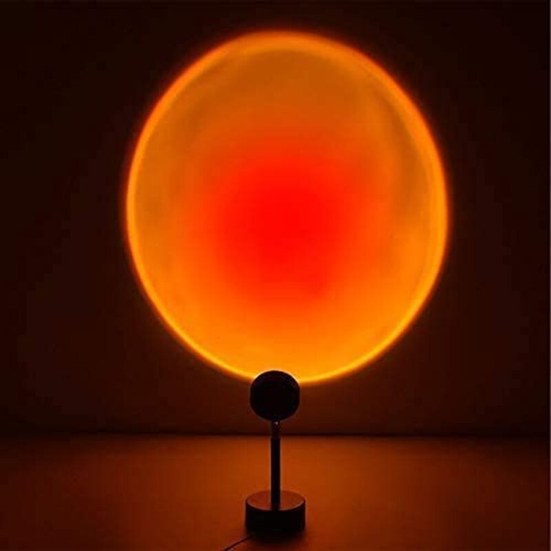 Umeema Rainbow Floor Lamp & Sunset Led Projection Lamp for Romantic Vibe, Gaming Room, Living Room, Bed Room, Red