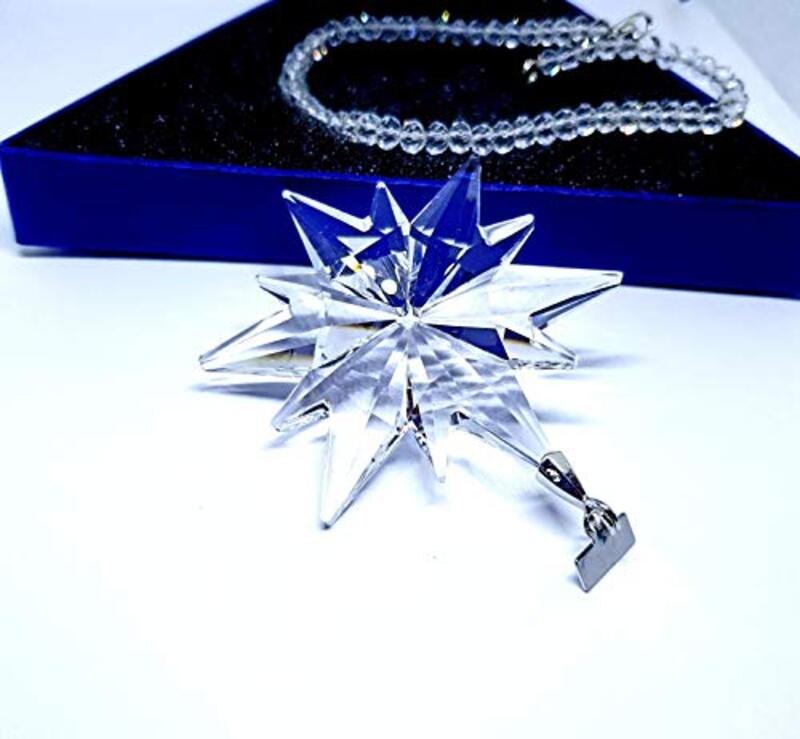 Crystal Star Necklace Car Hanging Ornament, Clear