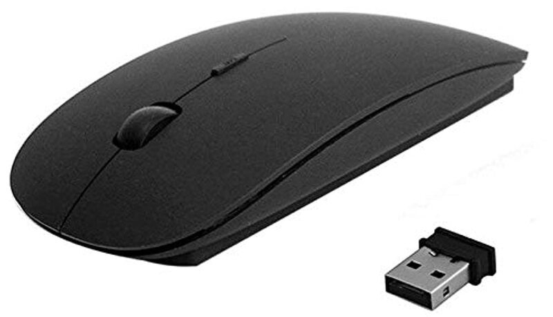 2.4 GHz Wireless Optical Mouse with USB Receiver, Black