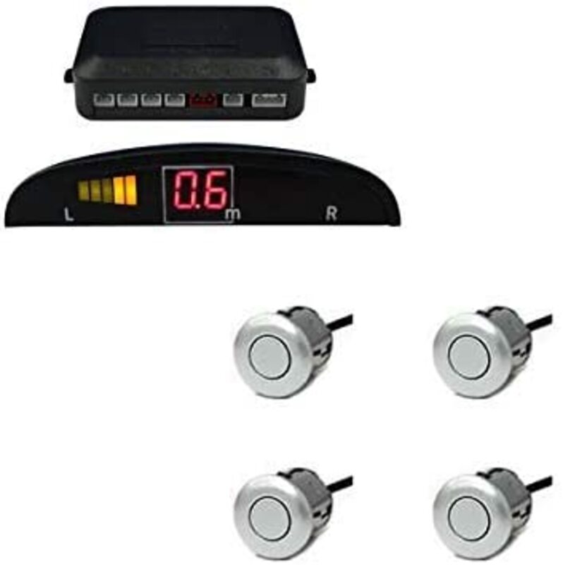 Toby's Car Parking Sensor, 4 Sensors, Silver