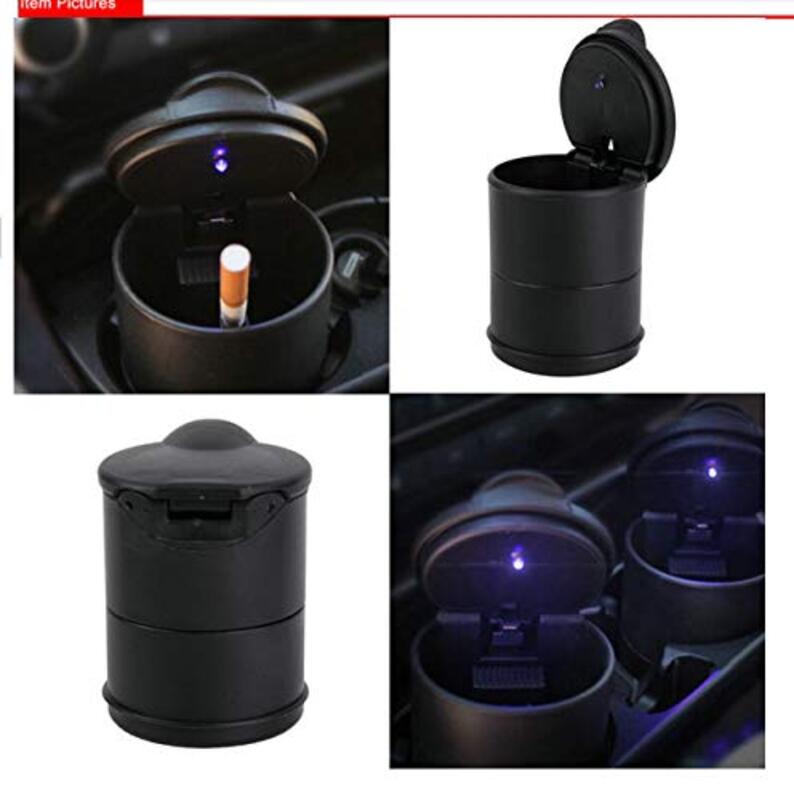 Auto Car Travel Smoke Cigarette Ashtray Holder Cup, 2 Pieces