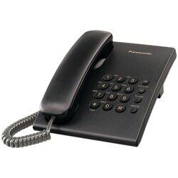Panasonic KX-TS500B Integrated Corded Telephone, Black