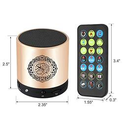 Siruiku 8GB MP3 Portable Quran Speaker with Translator & Remote Control, Rose Gold