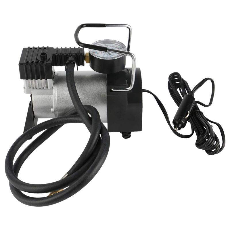 

Generic One Piston Pyramid Safari Air Compressor, Black/Silver