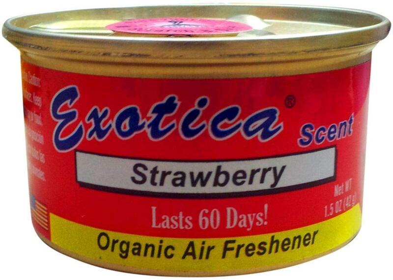Exotica 42g Organic Strawberry Car Air Fresheners, Pink