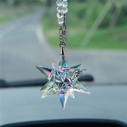 Umeema Car Pendant Crystal Meteor Decoration Hanging Ornament, Multicolour