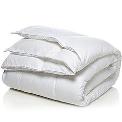 Arex Polyester Quilt Duvet Comforter, King, White