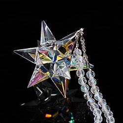 Dxca Car Pendant Crystal Meteor Decoration Hanging Ornament, Multicolour