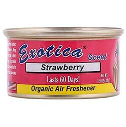 Exotica 42g Organic Strawberry Fresa Car Air Freshener, Pink